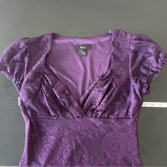 BCX Purple Lace Top - Picture 6 of 8